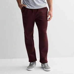 Men's‎ Tek Gear Performance Fleece Open
Bottom Sweat Pants Burgundy Size Large